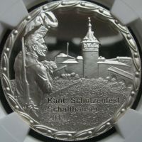 Сребърна монета 50 франка MS 69 ULTRA CAMEO, снимка 3 - Нумизматика и бонистика - 45579758