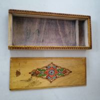 Дървена кутия 22.5 х 10 h 3 см. , снимка 4 - Други стоки за дома - 45595217
