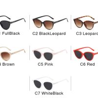 Малки дамски слънчеви очила тип котка .Вариант 1: C1 full black; Вариант 2: C2 black leopard; Вариан, снимка 5 - Слънчеви и диоптрични очила - 45696250