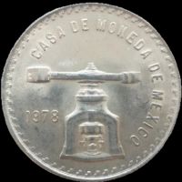 Сребърна монета Мексико 1 TROY Oz. 33,625 гр., снимка 2 - Нумизматика и бонистика - 45557525