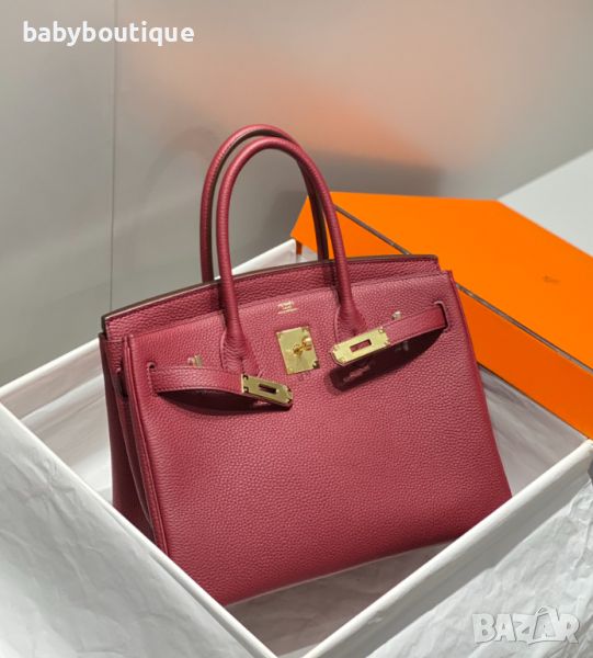 Hermes Birkin Bordeaux red, снимка 1