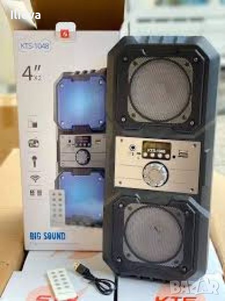 Безжична колона с Micro SD карта и FM радио + безплатен микрофон 8 инча говорители, снимка 1