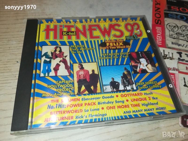 HIT NEWS 93 CD 1908251950, снимка 1