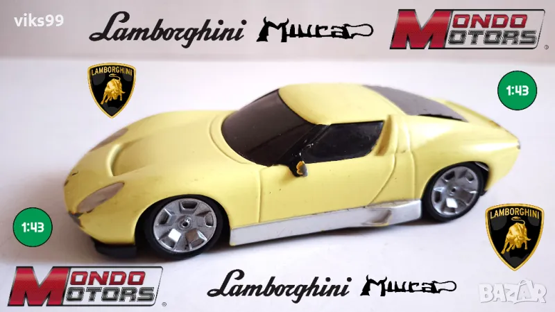 Lamborghini Miura - Mondo Motors 1:43, снимка 1