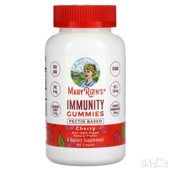 MaryRuth's Immunity Подкрепа за имунитета, 90 дъвчащи таблетки, снимка 1