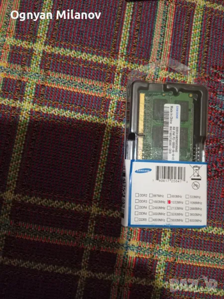 НОВА!Памет за лаптоп Samsung DDR3 1.5V, снимка 1