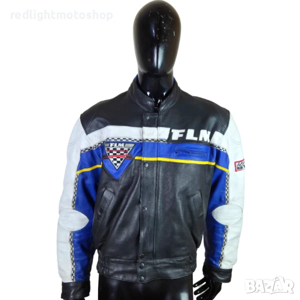 📌 5269 FLM Мъжко кожено мото яке | Размер L | 130 лв., снимка 1