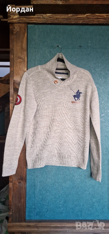 Мъжки пуловер – SANTA MONICA POLO CLUB. размер - M, снимка 1