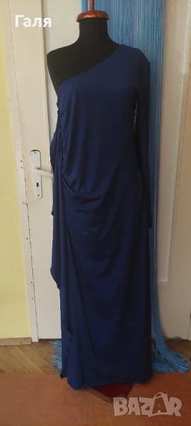 Дълга елегантна рокля RAINBOW, р-р 40/42 цвят турско синьо ., снимка 1