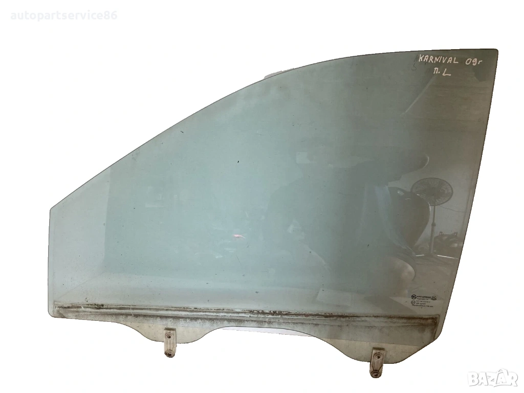 Стъкло на предната лява врата 185HP за KIA Carnival 2.9 CRDi (2006–2012), снимка 1