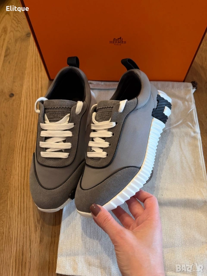 мъжки маратонки от естествена кожа hermes , снимка 1