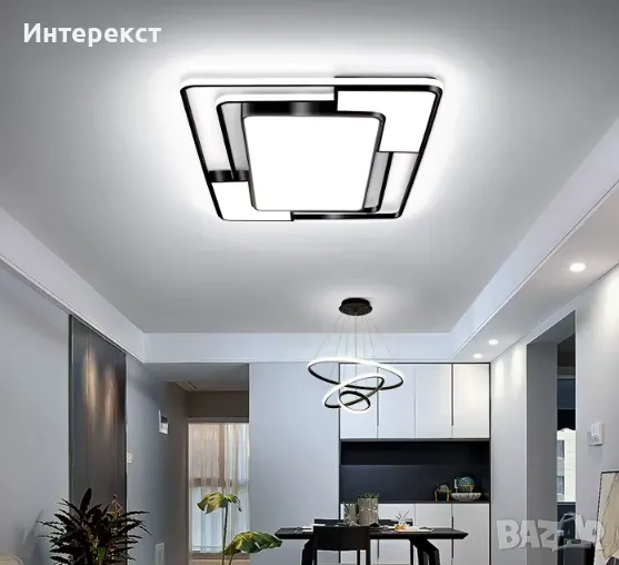 LED Димируем Плафон + дистанционно управление 120W, снимка 1