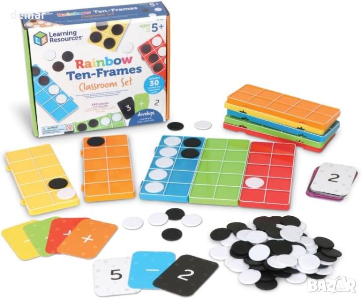 Комплект игра за обучение по математика за деца 5+ год., снимка 1