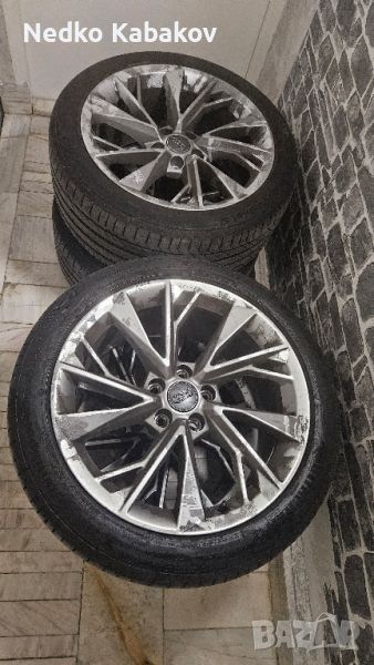 Джанти Ауди 18"(ЕТ 29, 8.5J, 66.6) с летни гуми Continental 245/40, снимка 1