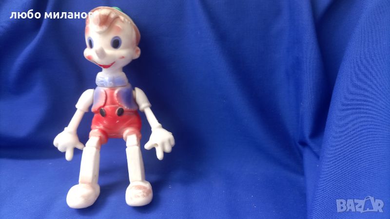 Стара пластмасова кукла Пинокио от комплект с мотор, снимка 1