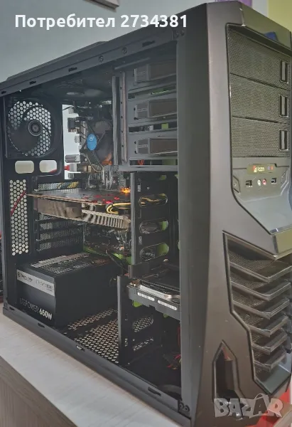 Геймърски компютър за лек гейминг-i5 6500, GTX 1070ti, 120 SSD, 1TB HD, снимка 1