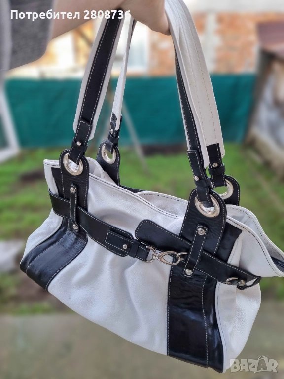 Маркова Италиянска дамска чанта Fabiana от естествена кожа, снимка 1