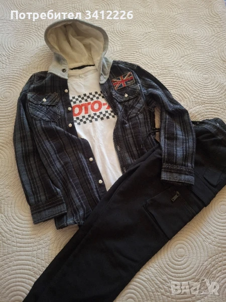 Суичър , карго панталон и блуза Zara , Cubus 146 / 152, снимка 1