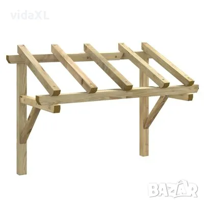 vidaXL Навес за врата, 150x100x100 см, бор масив(SKU:49452, снимка 1