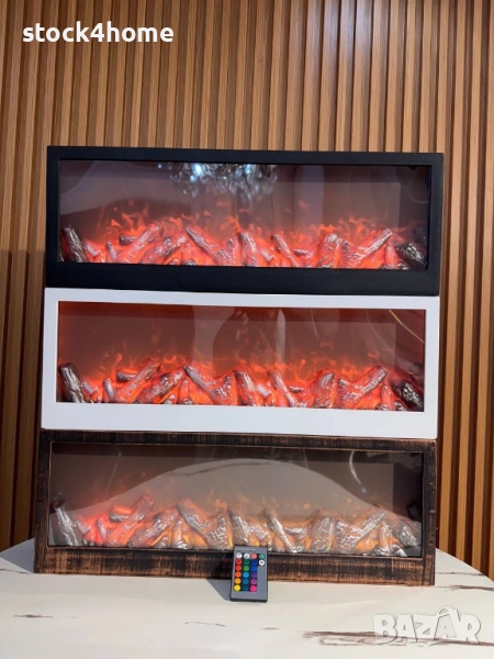 Изкуствена камина, LED, Електрическа, Уют и пламък без дим и поддръжка, Реалистични пламъци, снимка 1