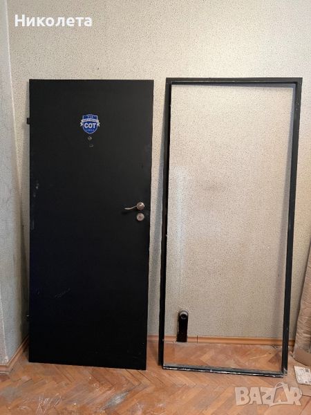 Метална врата с метална каса, снимка 1