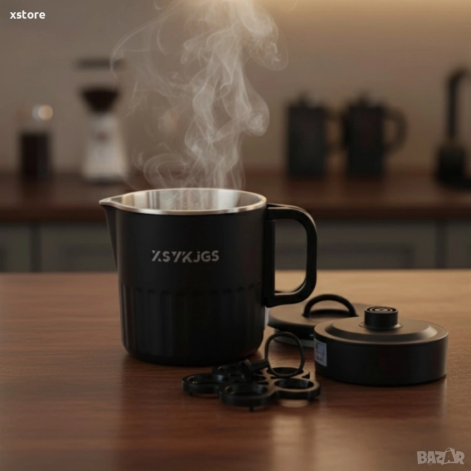 Преносим електрически чайник от неръждаема стомана, снимка 1