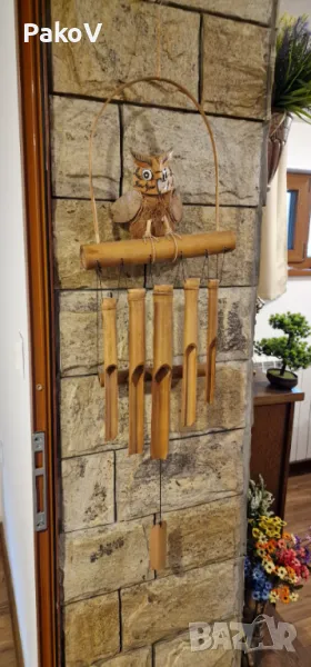  Бамбукова Вятърна Камбанка "Бухал", снимка 1