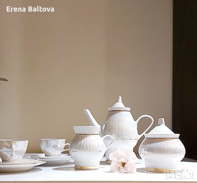 💛🌼🌟 Порцелан фин  Ссср сервиз за кафе , снимка 1