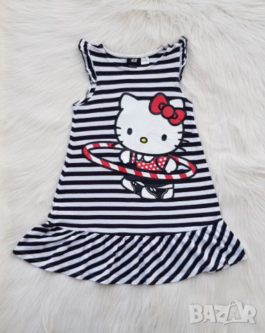 Детска рокля H&M Hello Kitty Размер 4-6 години , снимка 1 - Детски рокли и поли - 46373603