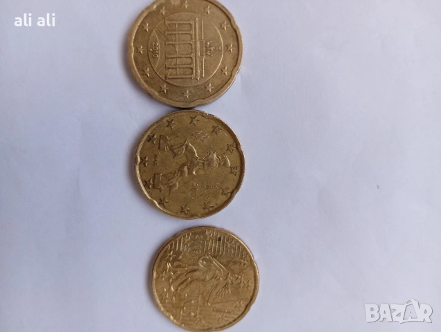 евро монети , снимка 4 - Нумизматика и бонистика - 53775892