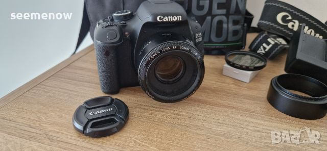 Canon 600D + Canon 50mm 1.8 II, снимка 6 - Фотоапарати - 45265096
