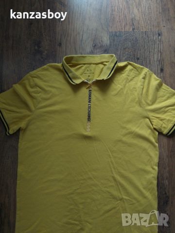 armani exchange Slim Fit Polo T-shirt - страхотна мъжка тениска М, снимка 6 - Тениски - 46263289