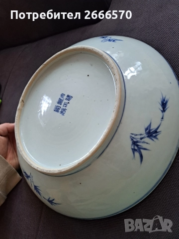 Стара китайска порцеланова  чиния Kangxi , снимка 3 - Други ценни предмети - 51577514
