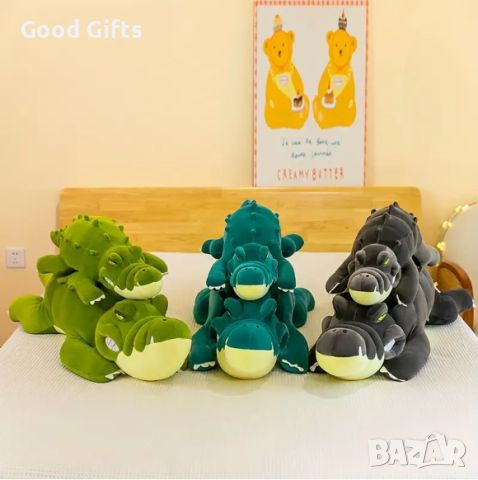 Плюшен крокодил Възглавница в 3 цвята, 80см, снимка 2 - Плюшени играчки - 45436947