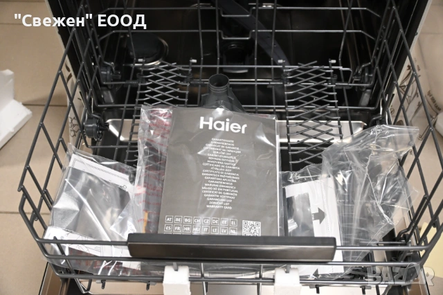 Съдомиялна за вграждане с голям капацитет Haier XS 6B0S3FSB-84 автоматично отваряне, Smart AI, снимка 9 - Съдомиялни - 53324876