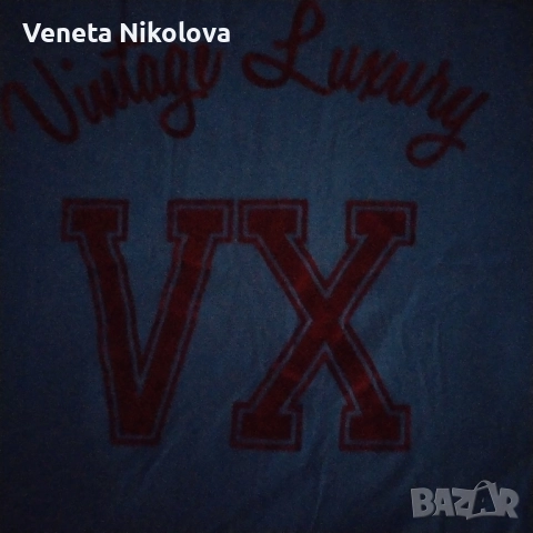 Мъжка синя тениска с дълъг ръкав , снимка 6 - Тениски - 52537714