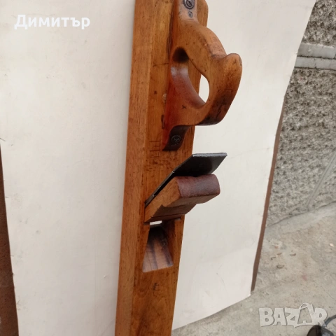 Голямо автентично дървено ренде , снимка 3 - Антикварни и старинни предмети - 53724200