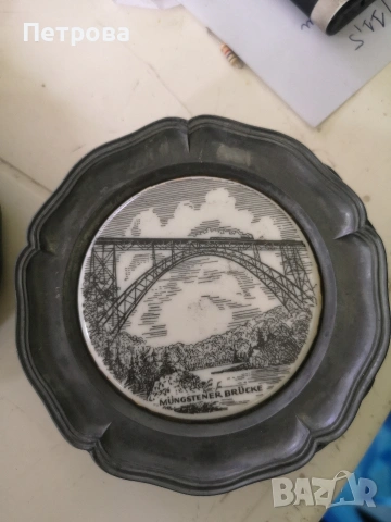 калаени подложки с порцелан. , снимка 3 - Арт сувенири - 53629528