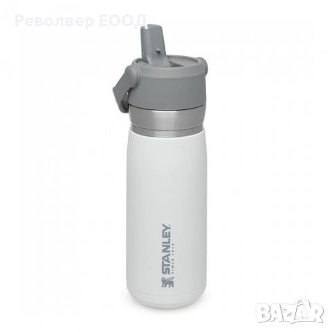 Бутилка за вода Stanley IceFlow™ Flip Straw - 0,650 мл, в цвят Polar, снимка 1 - Екипировка - 45321566