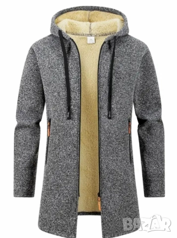 Топли олекотени палта Черно , Червено ,Сиво, снимка 10 - Палта - 52109565