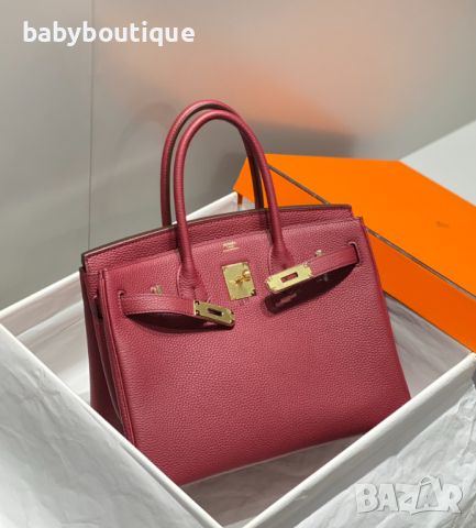 Hermes Birkin Bordeaux red, снимка 1 - Чанти - 45389816