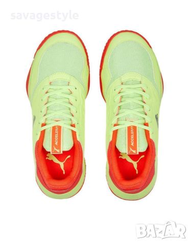 Детски маратонки PUMA Accelerate Turbo II Handball Shoes Yellow/Orange, снимка 5 - Детски маратонки - 46467098