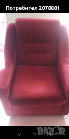 Двуместен диван и фотьойл , снимка 2 - Дивани и мека мебел - 52346098