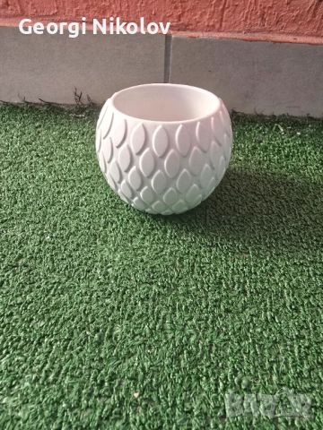 Гипсокерамични кашпи и отливки ръчна изработка, снимка 4 - Декорация за дома - 52139769