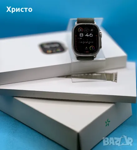 ГАРАНЦИОНЕН!!! Смарт часовник Apple Watch Ultra 2, 49 мм, Cell, Titanium Case, Olive Alpine Loop, снимка 3 - Смарт гривни - 46937050