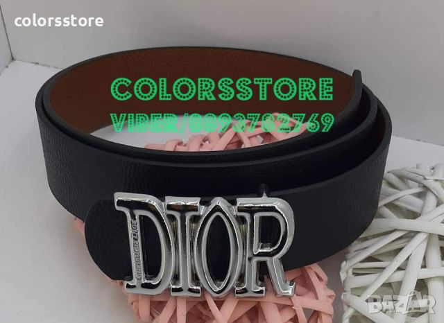 Черен колан Dior -VL-32B, снимка 1 - Колани - 31829562