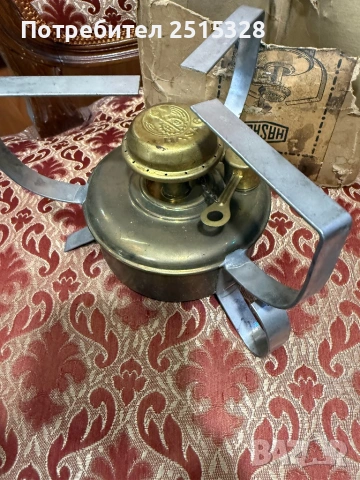 старинен немски бензинов котлон, снимка 2 - Антикварни и старинни предмети - 53233734