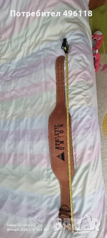 Кожен колан за фитнес, снимка 2 - Спортна екипировка - 53983562