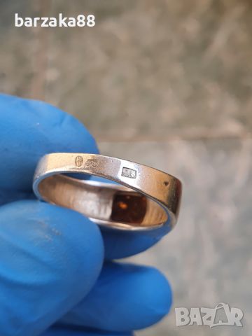Сребърен пръстен с Кехлибар, снимка 5 - Пръстени - 45729481