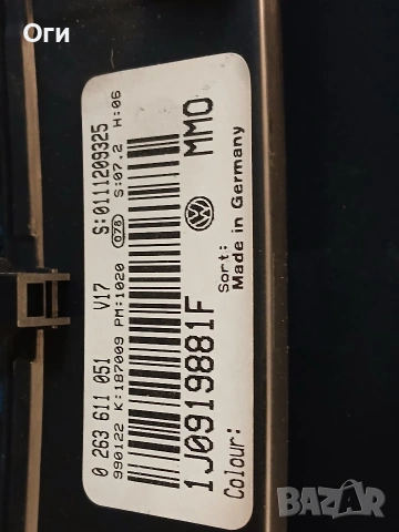 Километражно табло за Фолксваген Бора 1.9 TDI 1J0919881F  /  0 263 611 051, снимка 3 - Части - 53770987